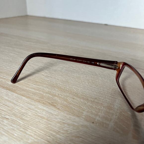 Prada VPR 15F 0AW-1O1 Eyeglasses Amber Frame PARTS ONLY 51-17-135 - Picture 5 of 11